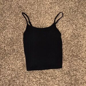 Black Ribbed Tank
